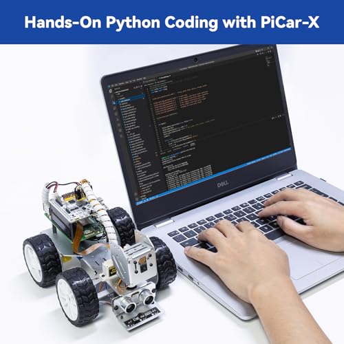 AI Video Robot Car Kit for Raspberry Pi 5/4/3B+/3B with Camera, Mic, Rechargeable Battery G711