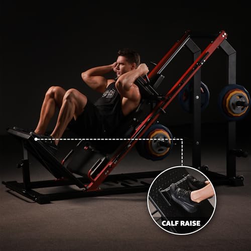 Leg Press Hack Squat Machine with Linear Bearing H933164