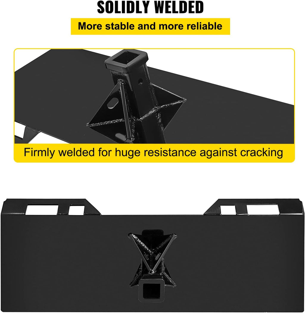 1/4 Thick Plate 3/8 Top Bar Quick Tach Attachment Mount Plate N3383