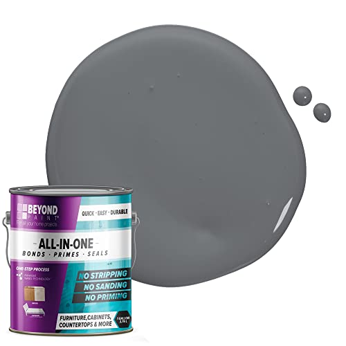 All-in-One Refinishing Paint, 1 Pint, Matte Finish, Pewter O6466