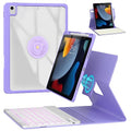 Rose Gold 360° Rotatable Bluetooth Keyboard Case for 10.2 inch iPad C389555